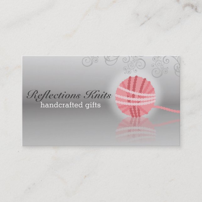 Strickfaser aus Strickfaser Visitenkarte (Vorderseite)