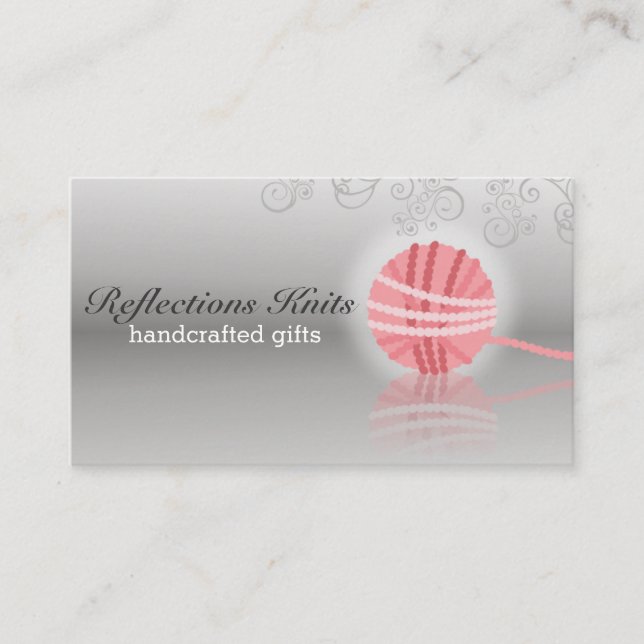 Strickfaser aus Strickfaser Visitenkarte (Vorderseite)