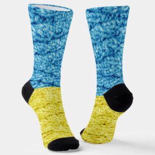 Strickflagge in der Ukraine Socken