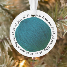 Strickgarn Ball Aquamarine Handwerkskunst Ornament