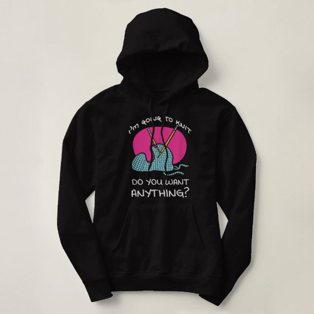 Strickgarn Kunsthandwerk Faser-Künstler - Nähen Fu Hoodie (Design vorne)