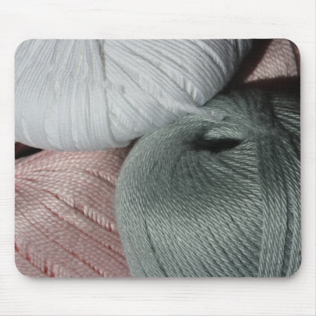 Strickgarn/Wolle-Mausunterlage Mousepad (Vorne)