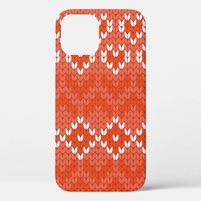 Strickgeometrisches nahtloses Muster Case-Mate iPhone Hülle (Rückseite)