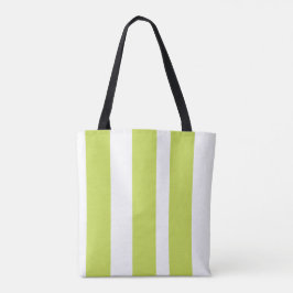 Strickgrün-weiße Tüte Tasche