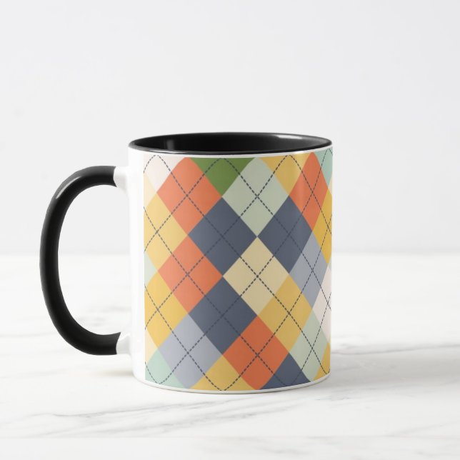 Strickjacke-Hintergrund 2 Tasse (Links)
