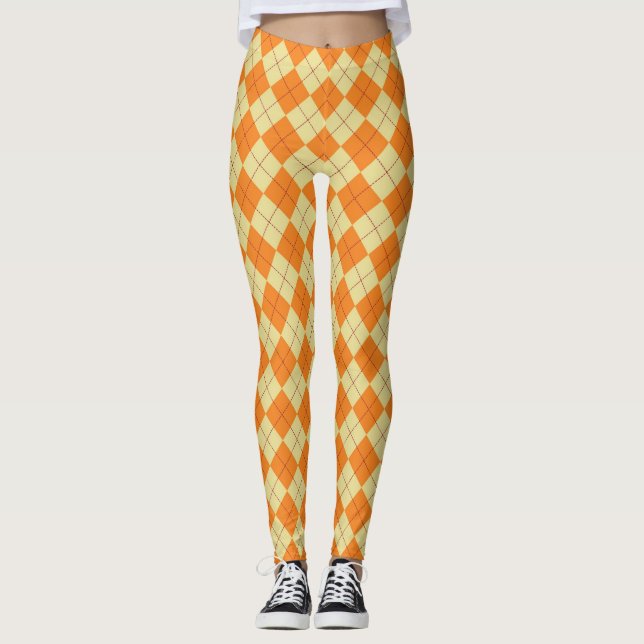 Strickjacke-Hintergrund Leggings (Vorderseite)