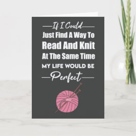 Strickkarten garnen Modernes Minimalistisches Knit Karte