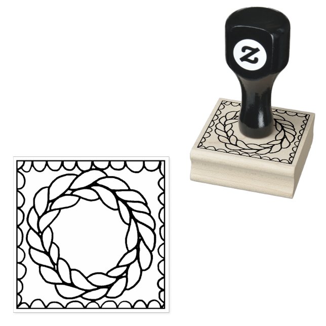 STRICKKREIS 2" Quadrat Stempel  (Stempel)