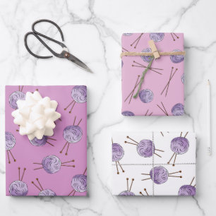 Strickliebe Geschenkpapier Set von 3