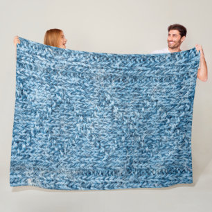 Strickmuster Fleecedecke