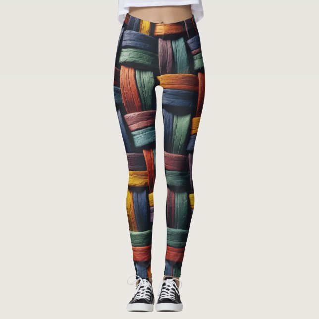 Strickmuster-Leggings Leggings (Vorderseite)
