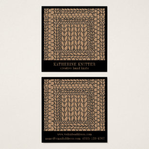 Stricknaht Tan Quadratisches Geschäft II