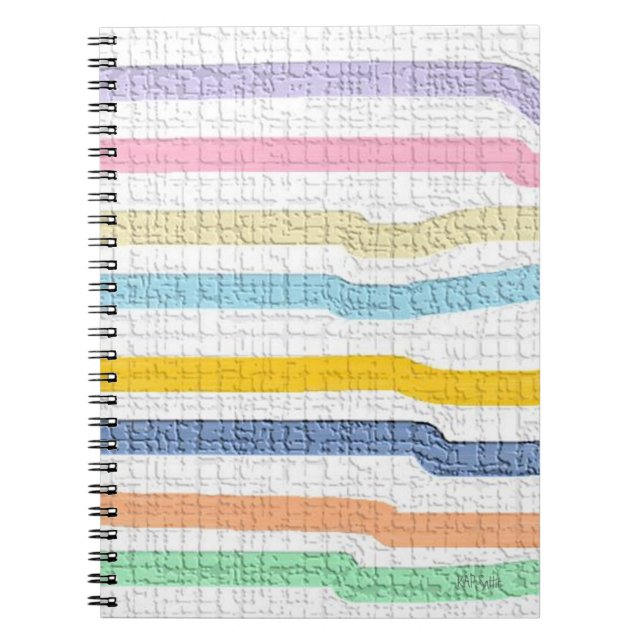Strickpasten texturiert notizblock (Vorderseite)