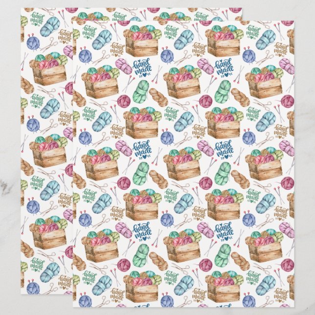 Strickschrottpapier (Vorne/Hinten)