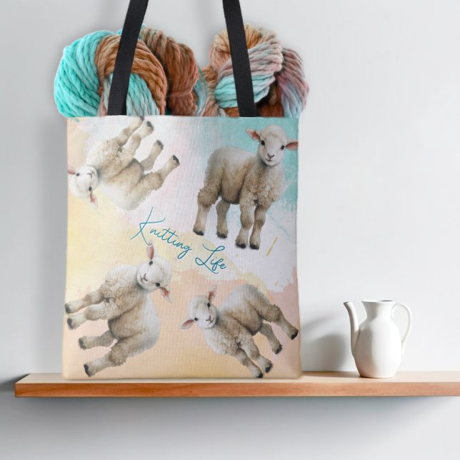 Stricktasche für Little Lambs oder Projekt-Tasche Tasche (Von Creator hochgeladen)