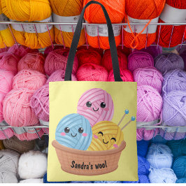 Stricktasche Stricktaschen aus Garnwolle Tasche