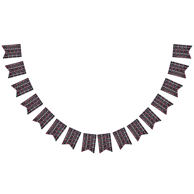 Strickte Blume Wimpelkette (Alle)