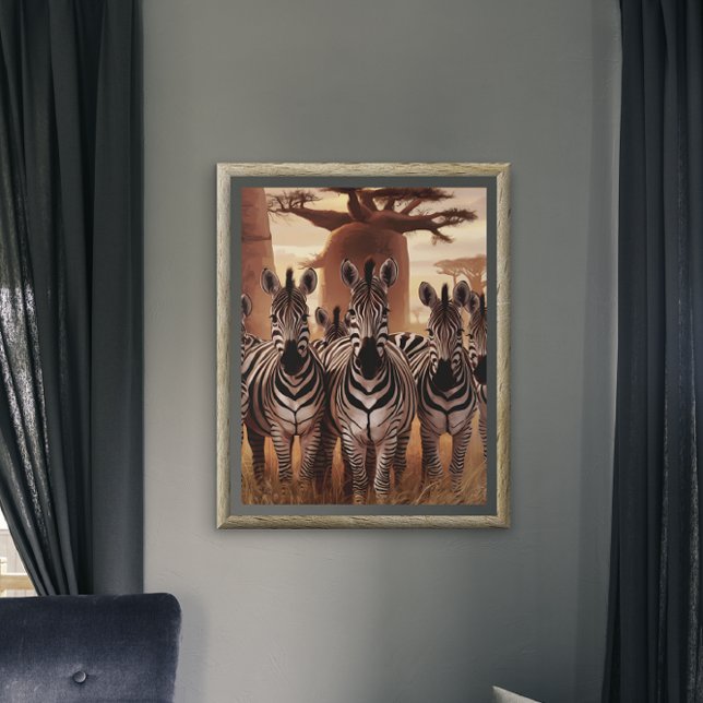 Strickte Einheit: Zebras Stehend zusammen Poster (Von Creator hochgeladen)