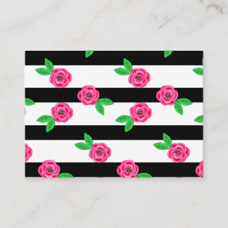 Strickte Rose Visitenkarte