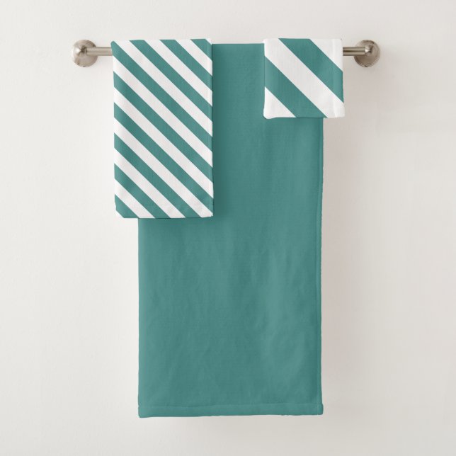 Stricktes Aquamarines Bad Badewanne Handtuch Set (Insitu)
