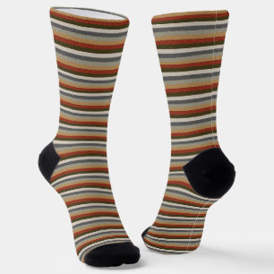 Stricktexturierter Herringbein Socken