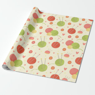 Strickthema Geschenkpapier