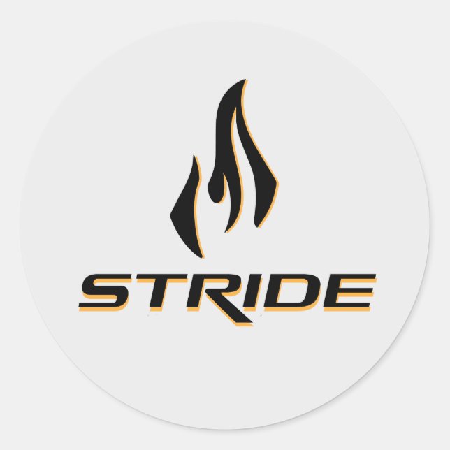 STRIDE-Aufkleber Runder Aufkleber (Vorderseite)