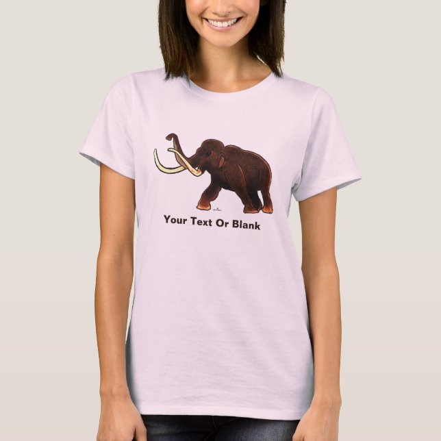 Striding Wooly Mammoth T-Shirt (Vorderseite)