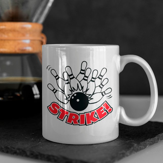 Strike - 10-Pin Bowling Logo Kaffeetasse (Von Creator hochgeladen)