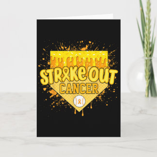 Strike Out Childhood Cancer Jungen Baseball Drip G Karte