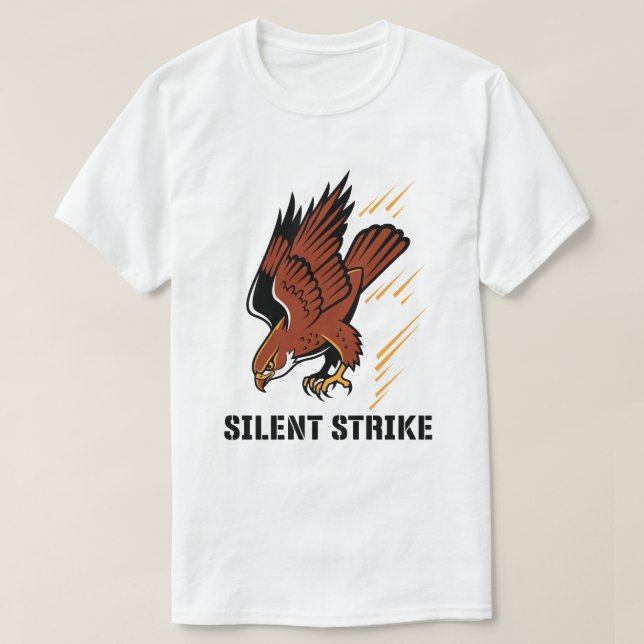 Strike Without Sound – Stealth-Modus T-Shirt (Design vorne)