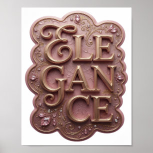 Striking Gold ELEGANZ Poster