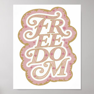 Striking Gold FREIHEIT Druck Poster