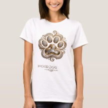 Striking Gold PROUD DOG Slogan Design