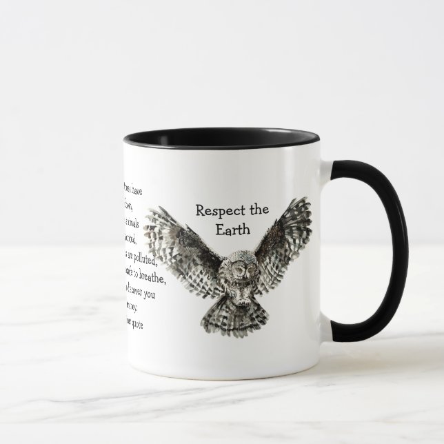 Striking Owl Respekt vor dem erdamerikanischen Ure Tasse (Rechts)