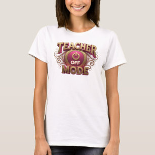 Striking Red TEACH MODE OFF Individuelle Kreation T-Shirt