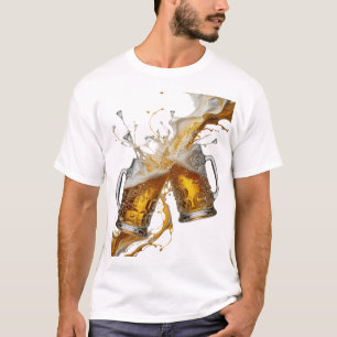 Striking Silver PROST AUF GUTE ZEITEN Textdesign T-Shirt