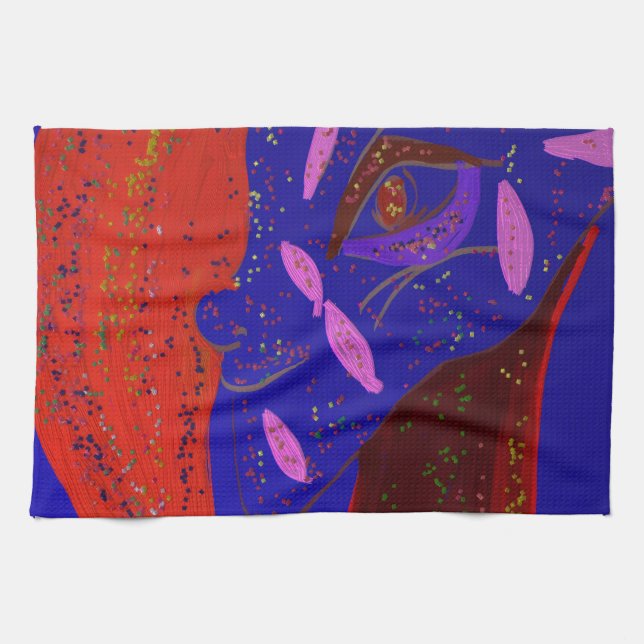 Strikingly Beautiful Creature Kitchen Towel Geschirrtuch (Horizontal)
