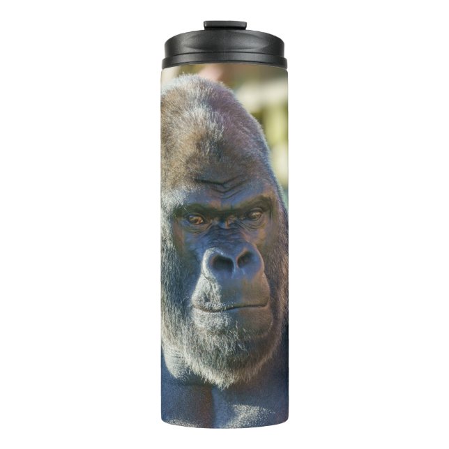 Strikter Silverback-Kaffee Thermosbecher (Vorderseite)