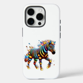 Strikter Zebra Charm iPhone 16 Pro Hülle