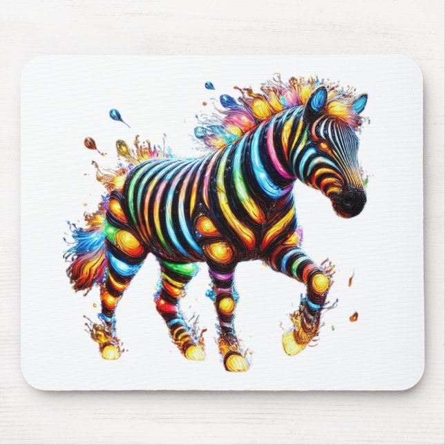 Strikter Zebra Charm Mousepad (Vorne)