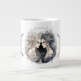 Striktes Gemini Symbol Artwork Jumbo-Tasse
