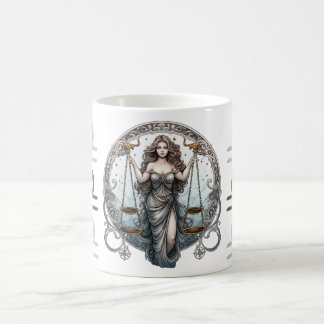 Striktes Libra Symbol Artwork Kaffeetasse