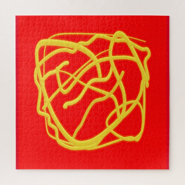 String and Rope Hope Art Design Grafik rot (Vertikal)