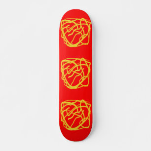 String and Rope Hope Art Design Grafik rot Skateboard