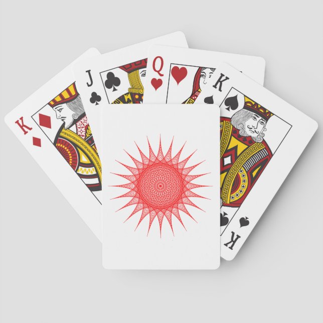 String Art Playing Cards Spielkarten (Rückseite)