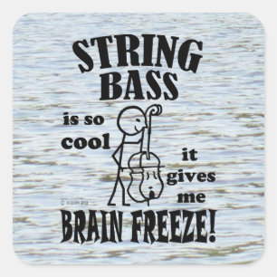 String-Bass, Brain Freeze Square Sticker