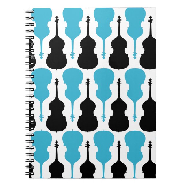 String-Bass-Muster Notizblock (Vorderseite)