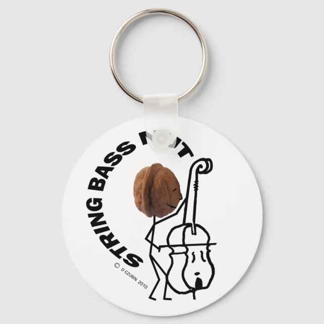 String Bass Nut Schlüsselanhänger (Vorderseite)
