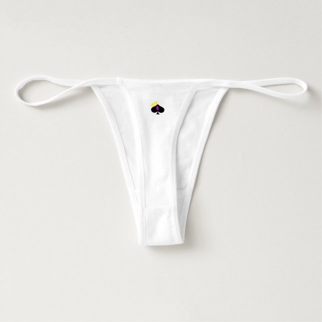 String Construite pour le noir - Reine des pique (Dos)